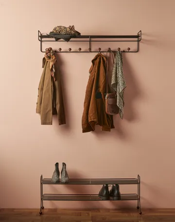 Bill Shoe Shelf L - black-dark brown - Maze