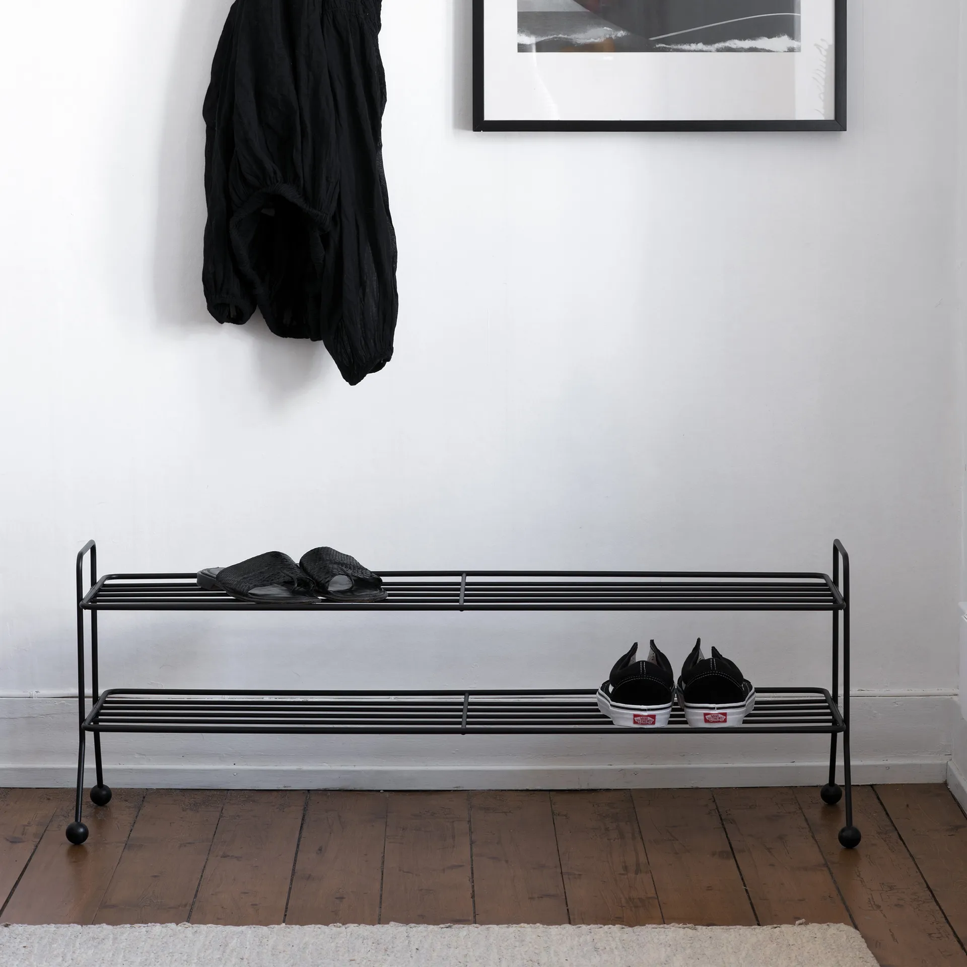 Bill Shoe Shelf L Shoe shelf, Black Maze