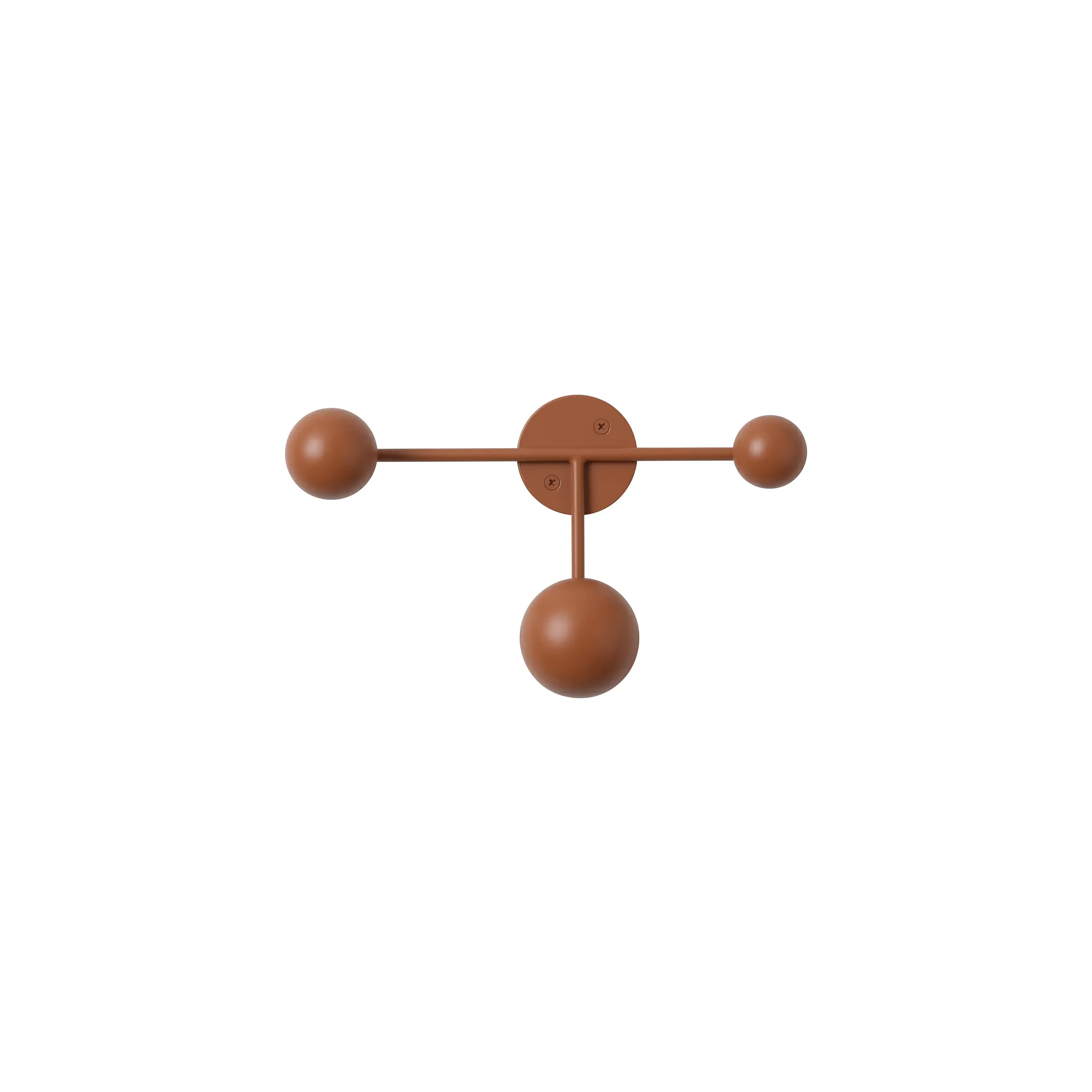 Bill Triple coat rack, Cinnamon Maze