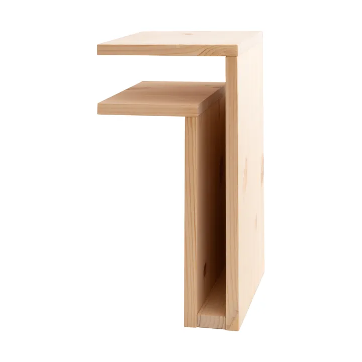 F-shelf Play DIY wall shelf - Pine, left - Maze