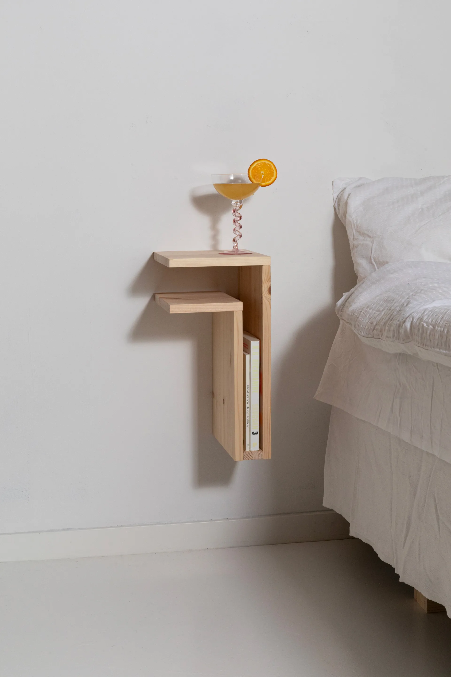 F-shelf Play DIY wall shelf, Pine, left Maze