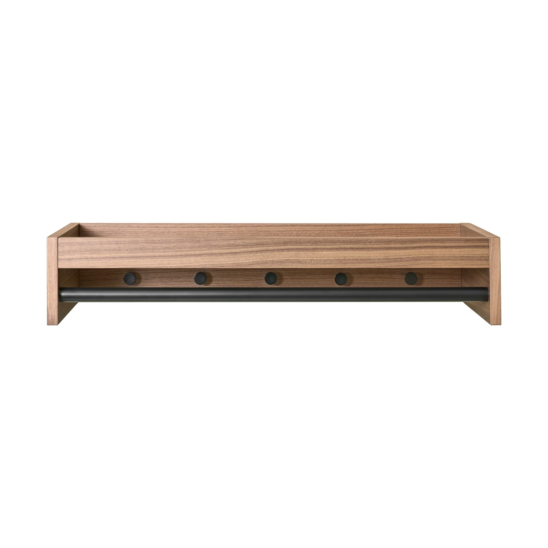 Gentle coat rack, Walnut, 78x15x32 cm Maze