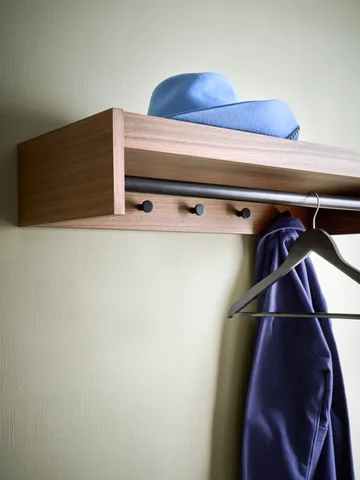Gentle coat rack - Walnut, 78x15x32 cm - Maze