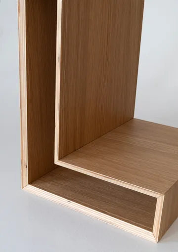 L-shelf wall shelf - Oak, 30x38x29 cm - Maze