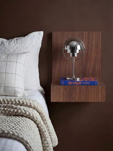 L-shelf wall shelf - Walnut, 30x38x29 cm - Maze