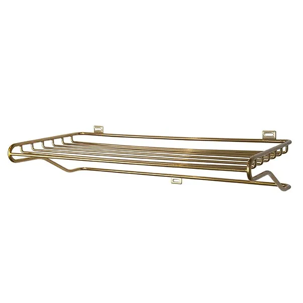 Maze shoe shelf, brass Maze