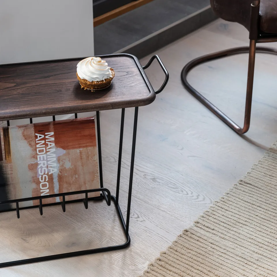 Minnie Mae Wood tray table, black-dark ash wod Maze