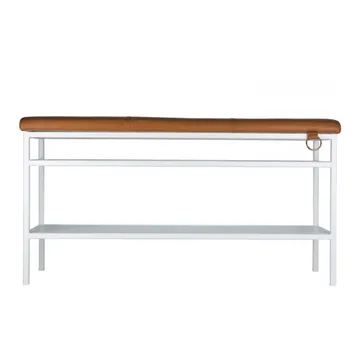 Nancy shoe shelf - White-Cognac - Maze