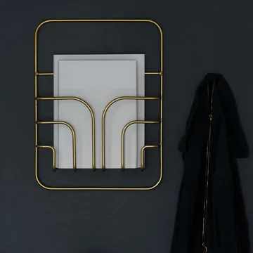 Now S Magazine rack - brass - Maze