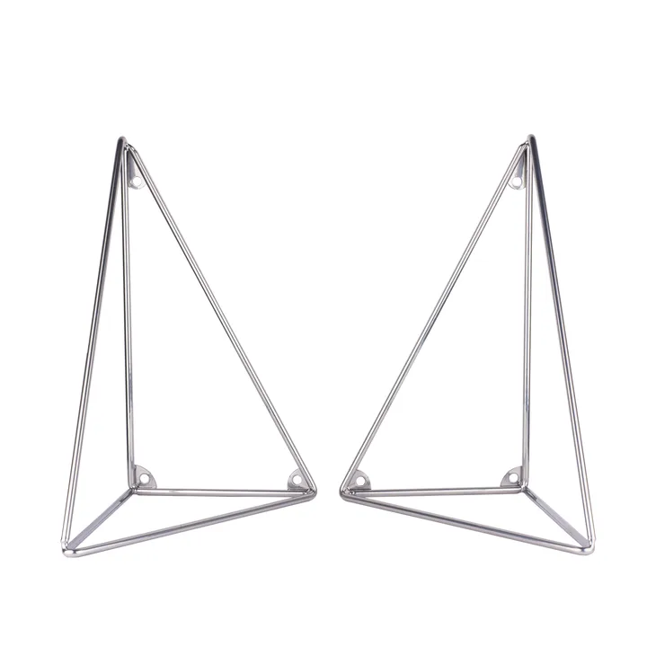 Pythagoras brackets, 2-pack - chrome - Maze
