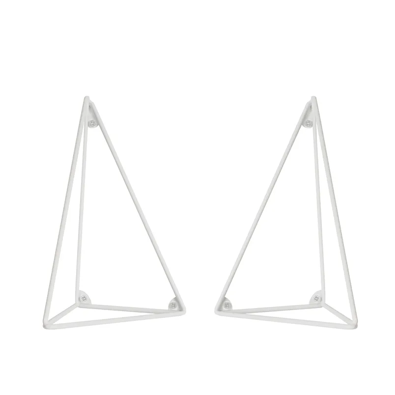 Pythagoras brackets, 2-pack, white Maze