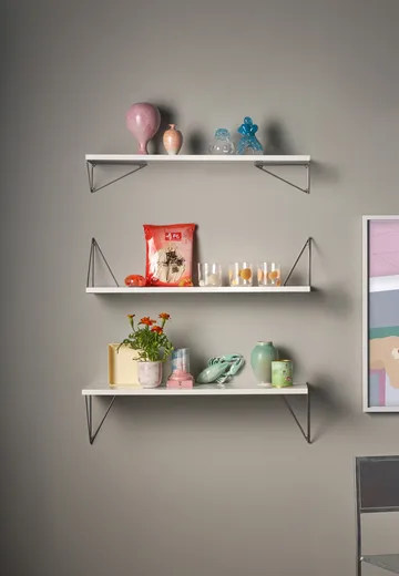 Pythagoras Bundle A shelving system white-chrome - Maze