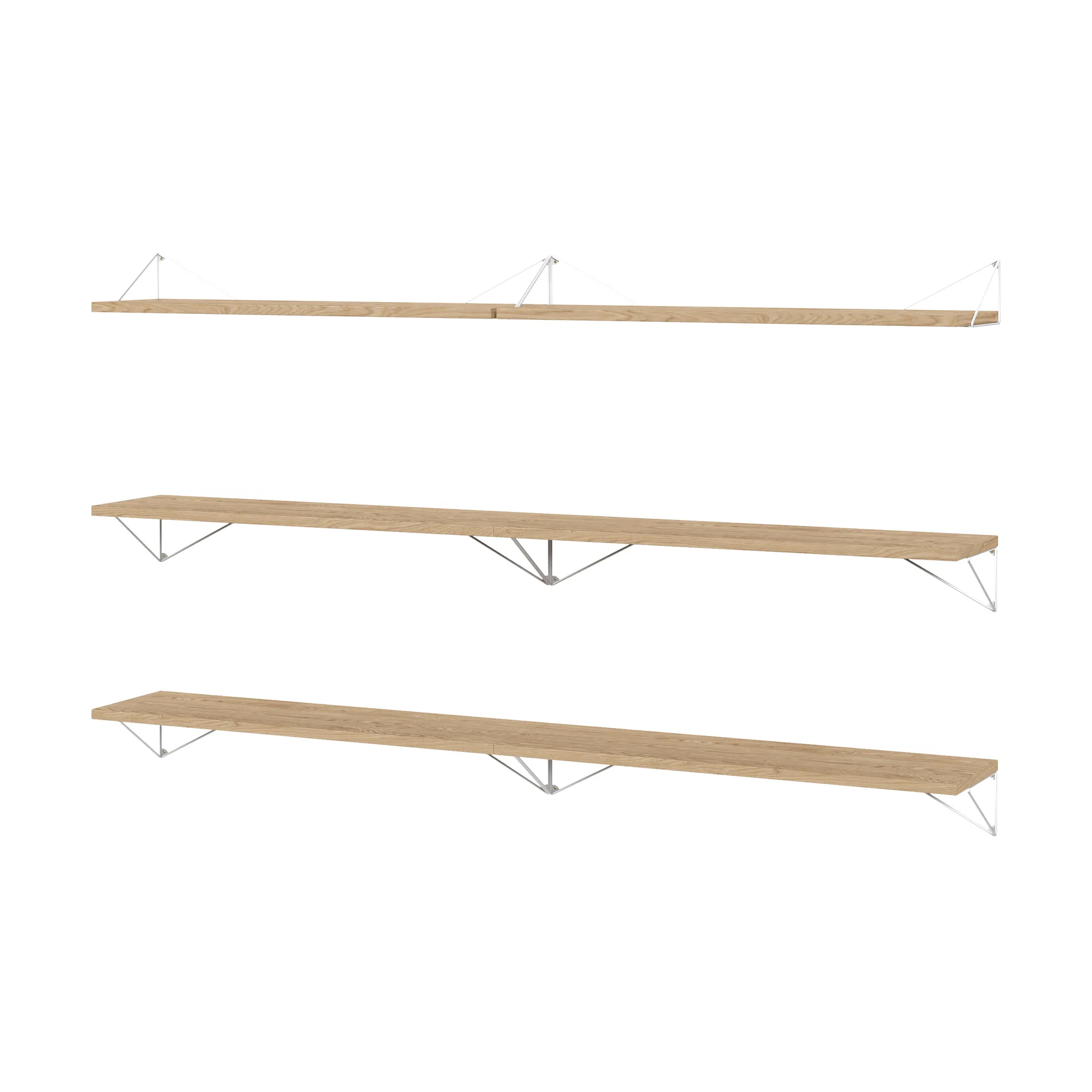 Pythagoras Bundle B shelving system oak-white,  Maze