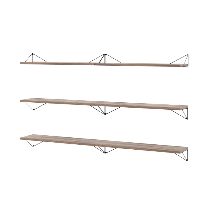 Pythagoras Bundle B shelving system walnut-black - Maze