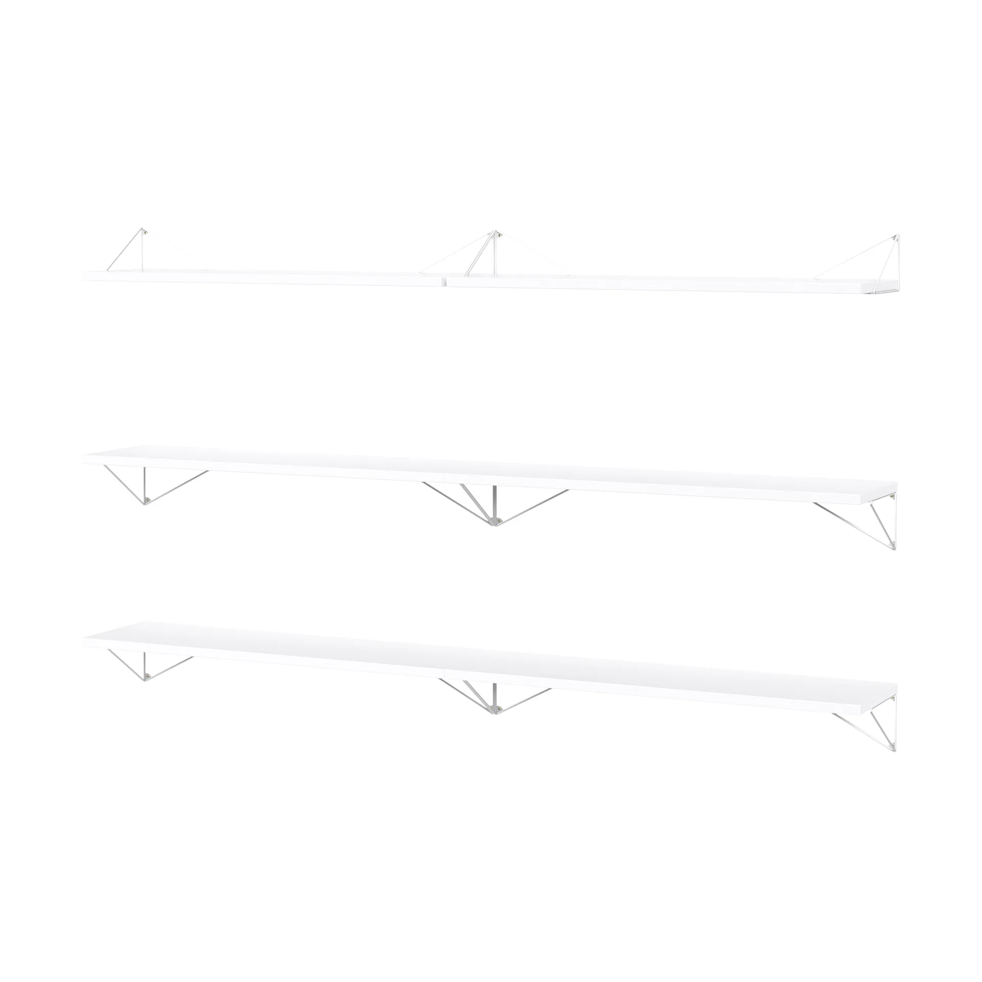 Pythagoras Bundle B shelving system white-white,  Maze