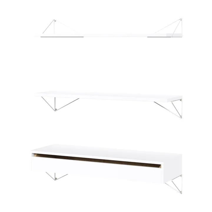 Pythagoras Bundle C shelving system white-white - Maze
