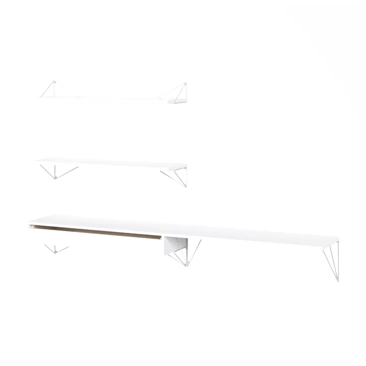 Pythagoras Bundle D shelving system white-white - Maze
