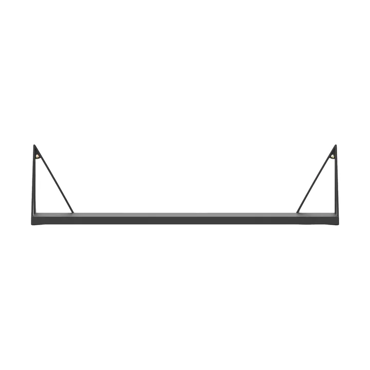 Pythagoras shelf, black, 20x80 cm - Maze