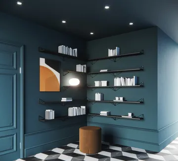 Pythagoras shelf - black - Maze