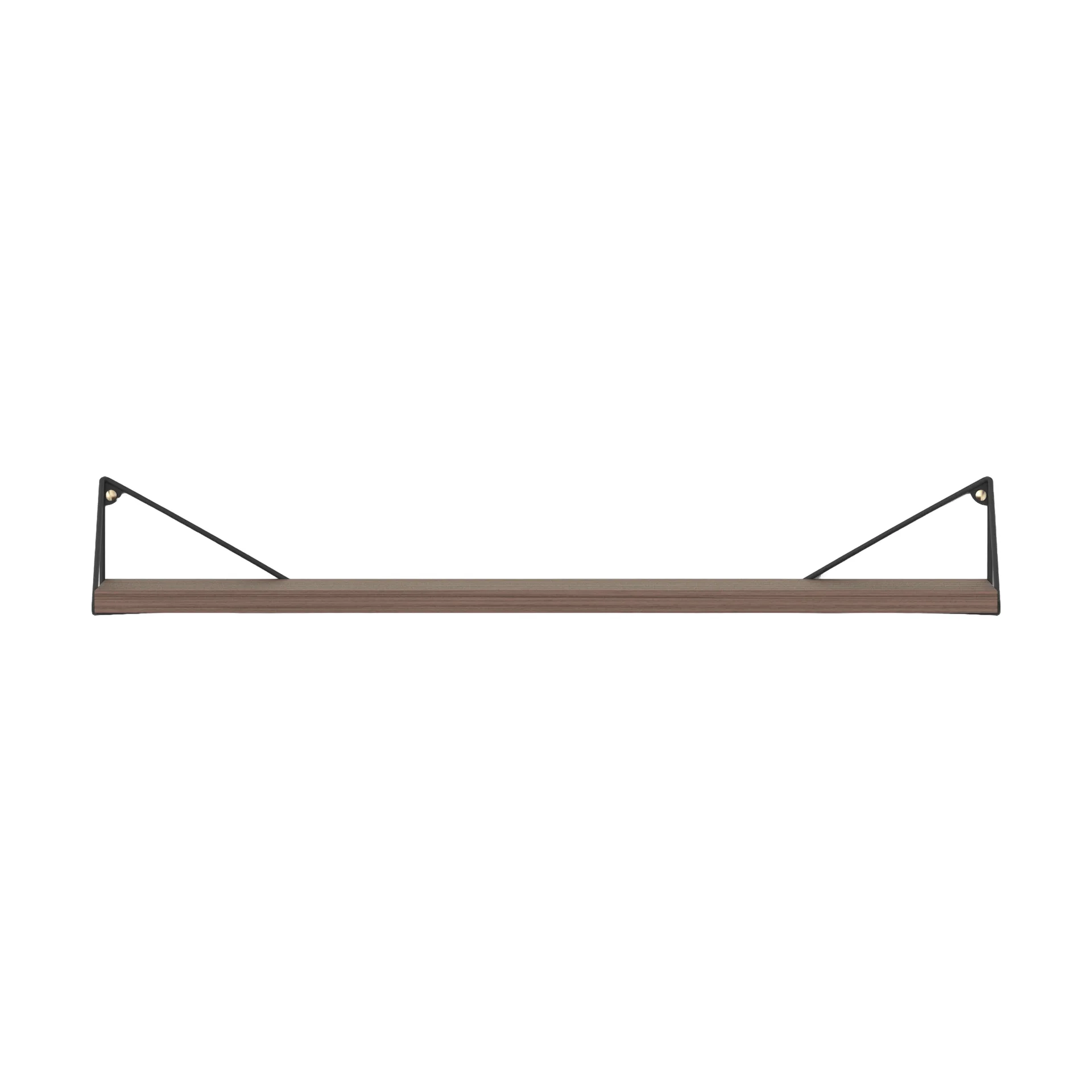 Pythagoras shelf, walnut-black, 20x80 cm,  Maze