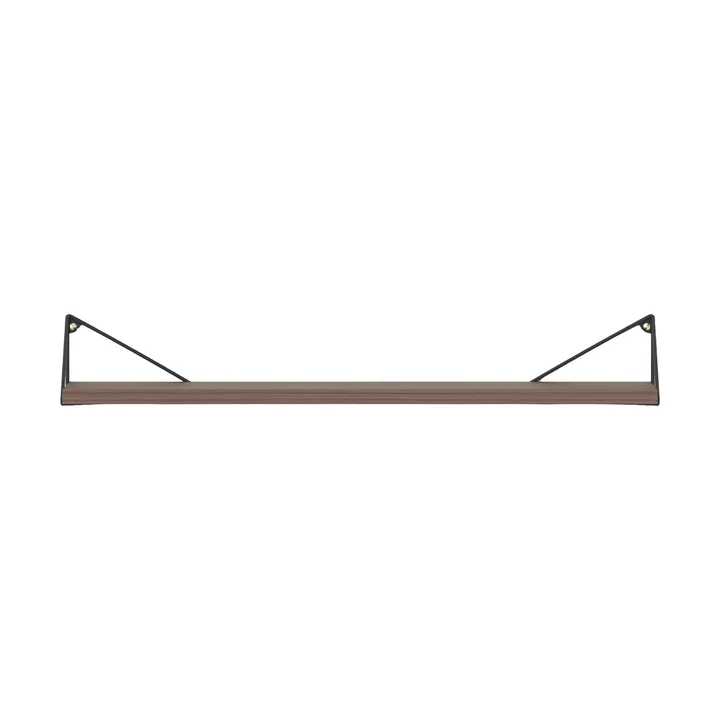 Pythagoras shelf, walnut-black, 20x80 cm - Maze