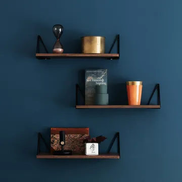 Pythagoras XS shelf - walnut, black - Maze
