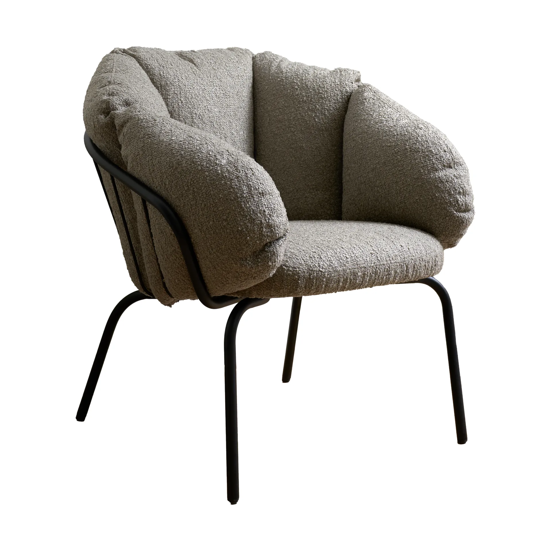 Same Easy armchair, Black-taupe Maze