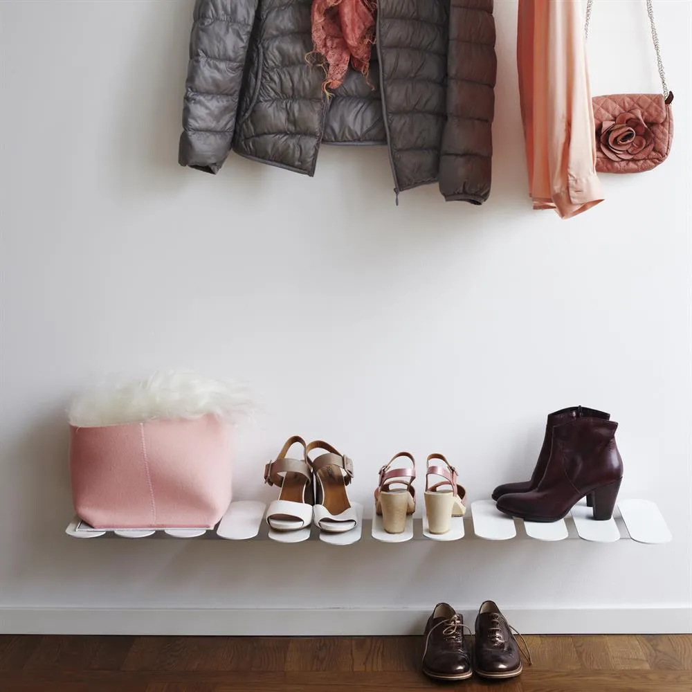 Step shoe shelf, white Maze