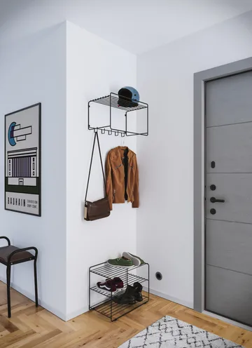 Uptown hat shelf - Black - Maze