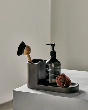 Datura brush and soap holder - Dark gray - Meraki