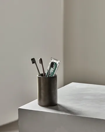 Datura storage mug Ø8 cm - Dark gray - Meraki