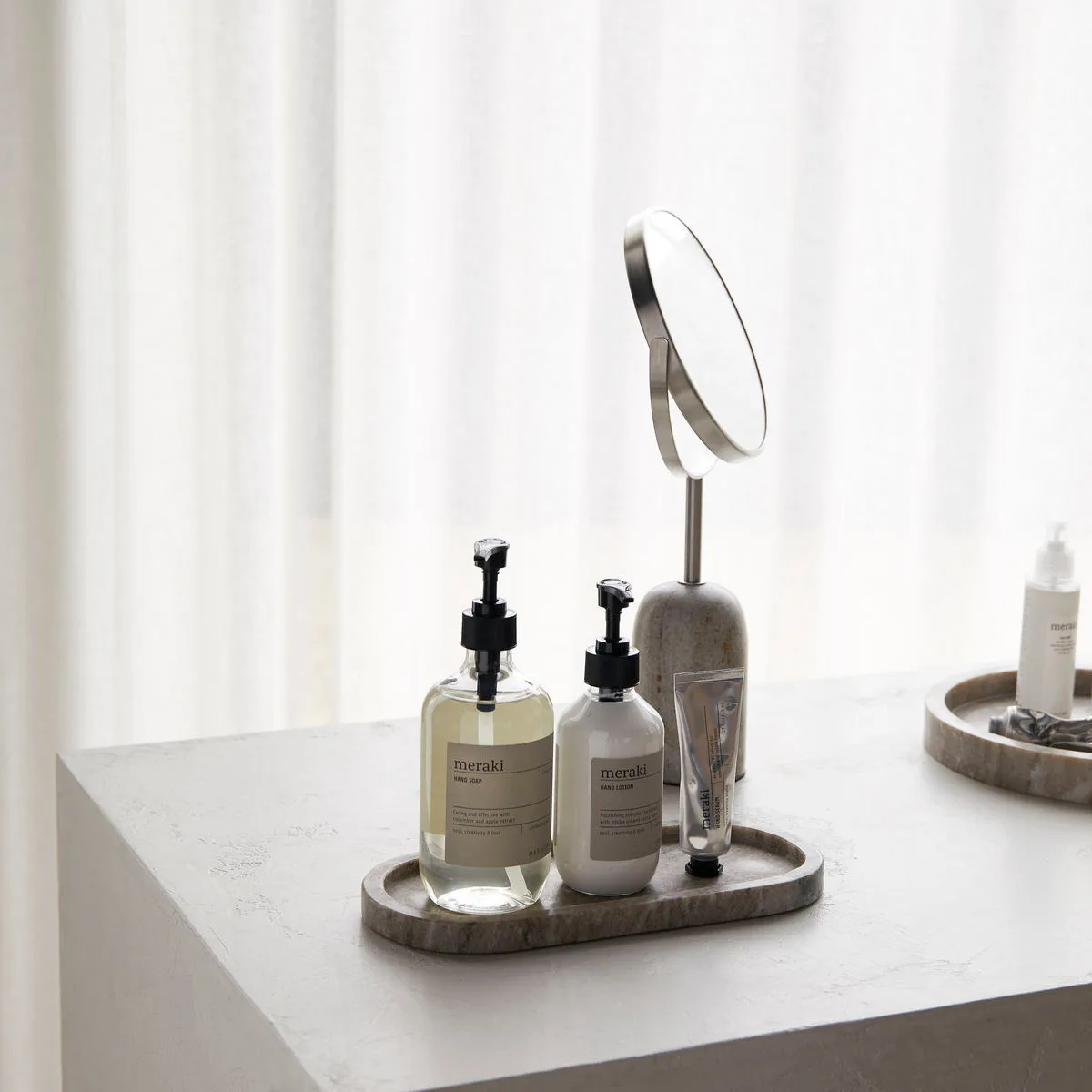Marble tray, Beige Meraki