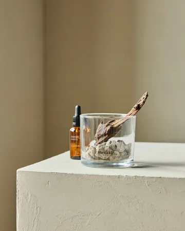 Meraki diffuser lava stone and wood incl. oil - Amber dust, black - Meraki