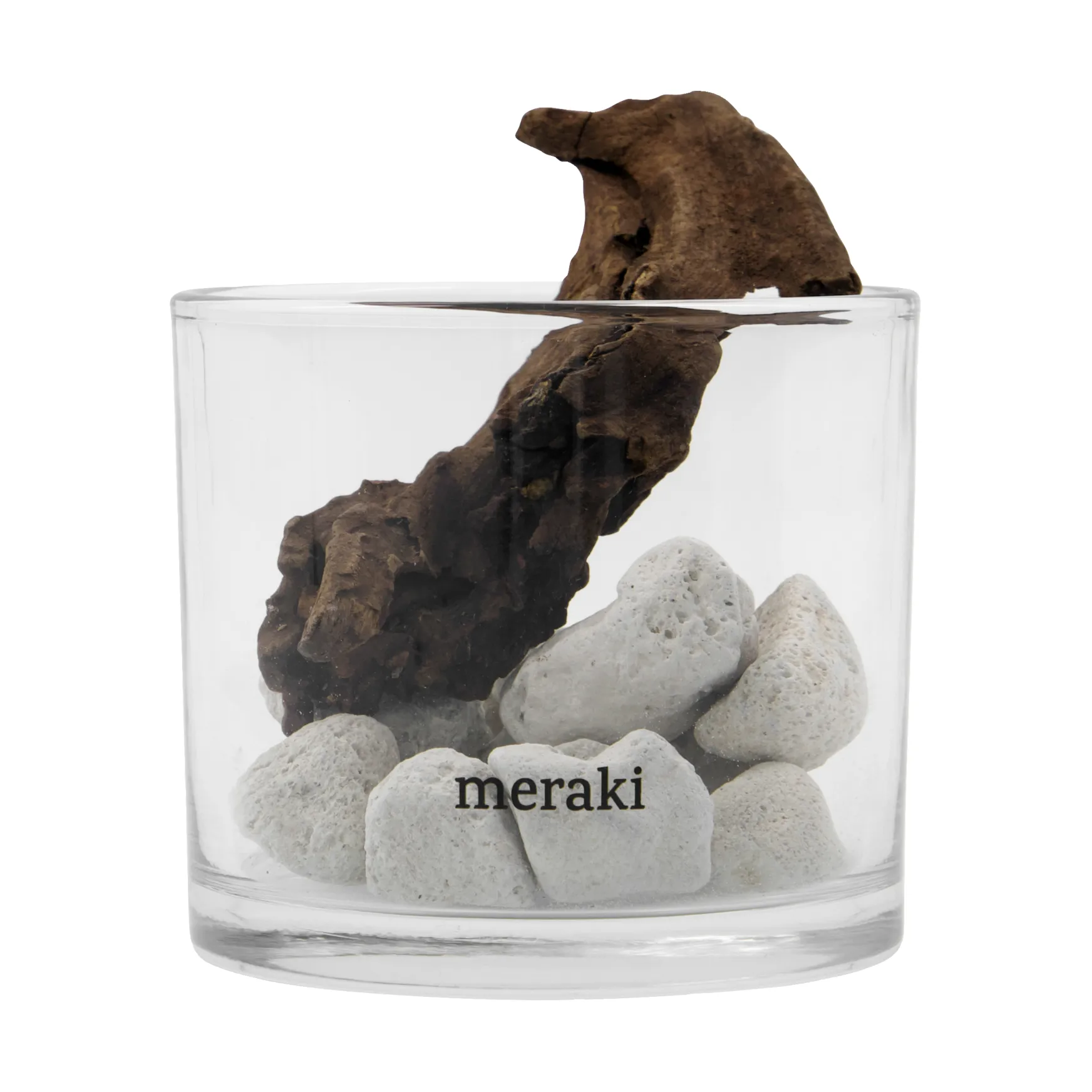 Meraki diffuser lava stone and wood, White Meraki