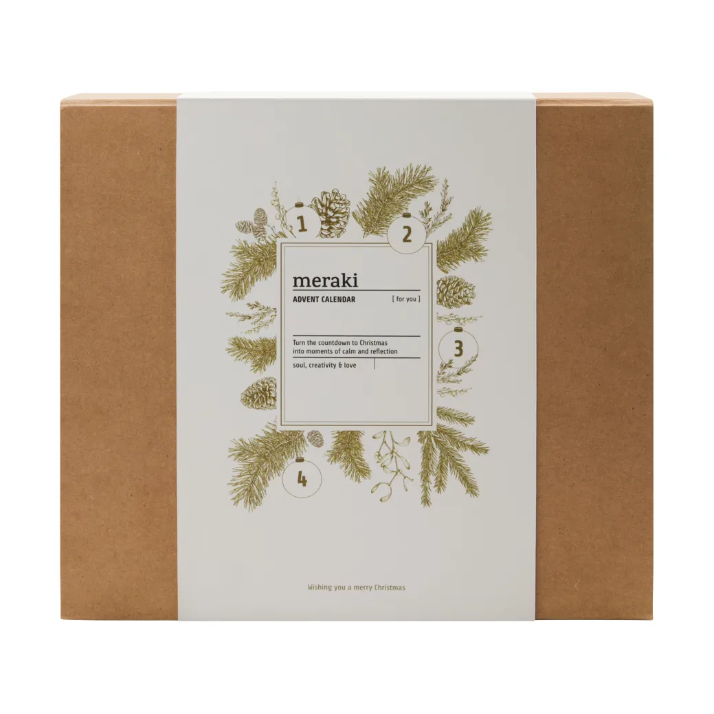 Meraki Gift Set Advent Calendar, Dark wood, Northern dawn Meraki