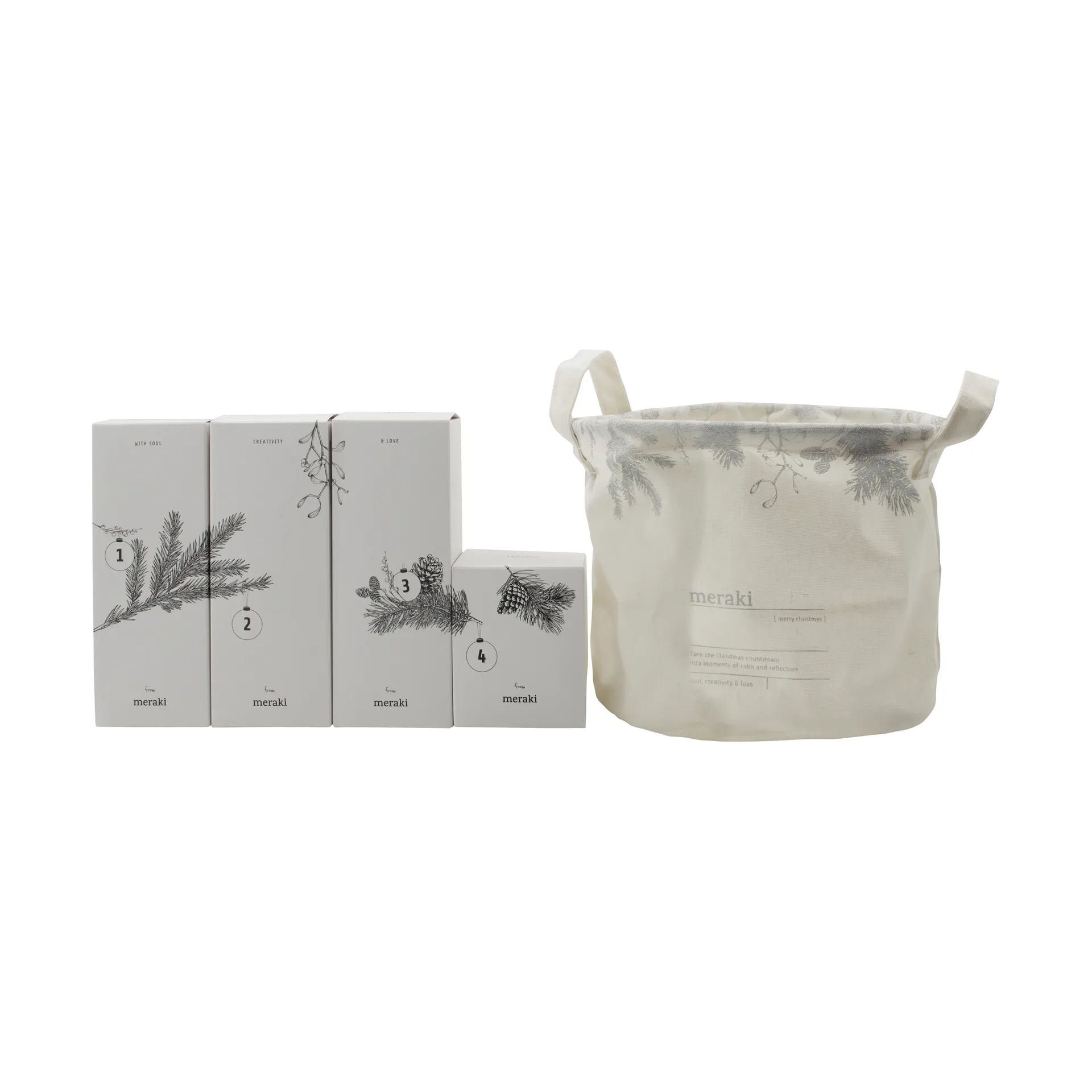 Meraki Gift Set Advent Calendar, Meadow bliss, Silent amber Meraki
