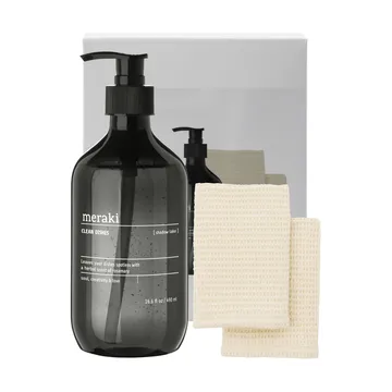 Meraki gift set dish soap and dishcloth 3 pieces - Shadow lake - Meraki