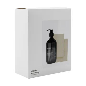 Meraki gift set dish soap and dishcloth 3 pieces - Shadow lake - Meraki