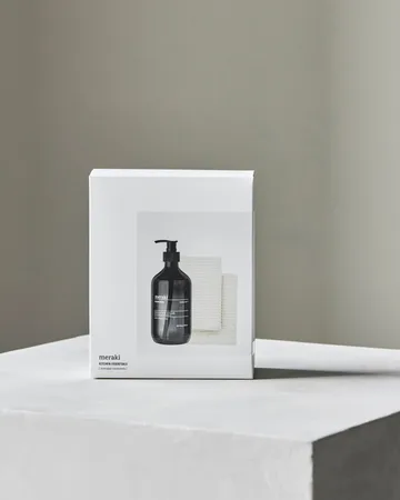 Meraki gift set dish soap and dishcloth 3 pieces - Shadow lake - Meraki