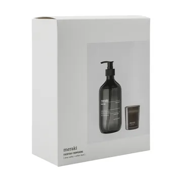 Meraki gift set hand soap and scented candle - Deep valley-Amber dust - Meraki