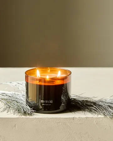 Meraki scented candle, 60 hours - Silent amber - Meraki