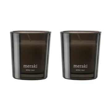 Meraki scented candles 12 hours 2-pack - Amber dust - Meraki