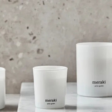 Meraki scented candles 12 hours 2-pack - White garden - Meraki