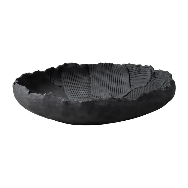 Art piece patch bowl Ø35 cm - Black - Mette Ditmer