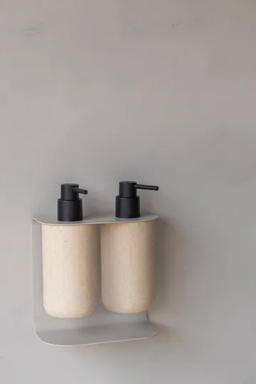 Carry wall-mounted holder double - Sand grey - Mette Ditmer