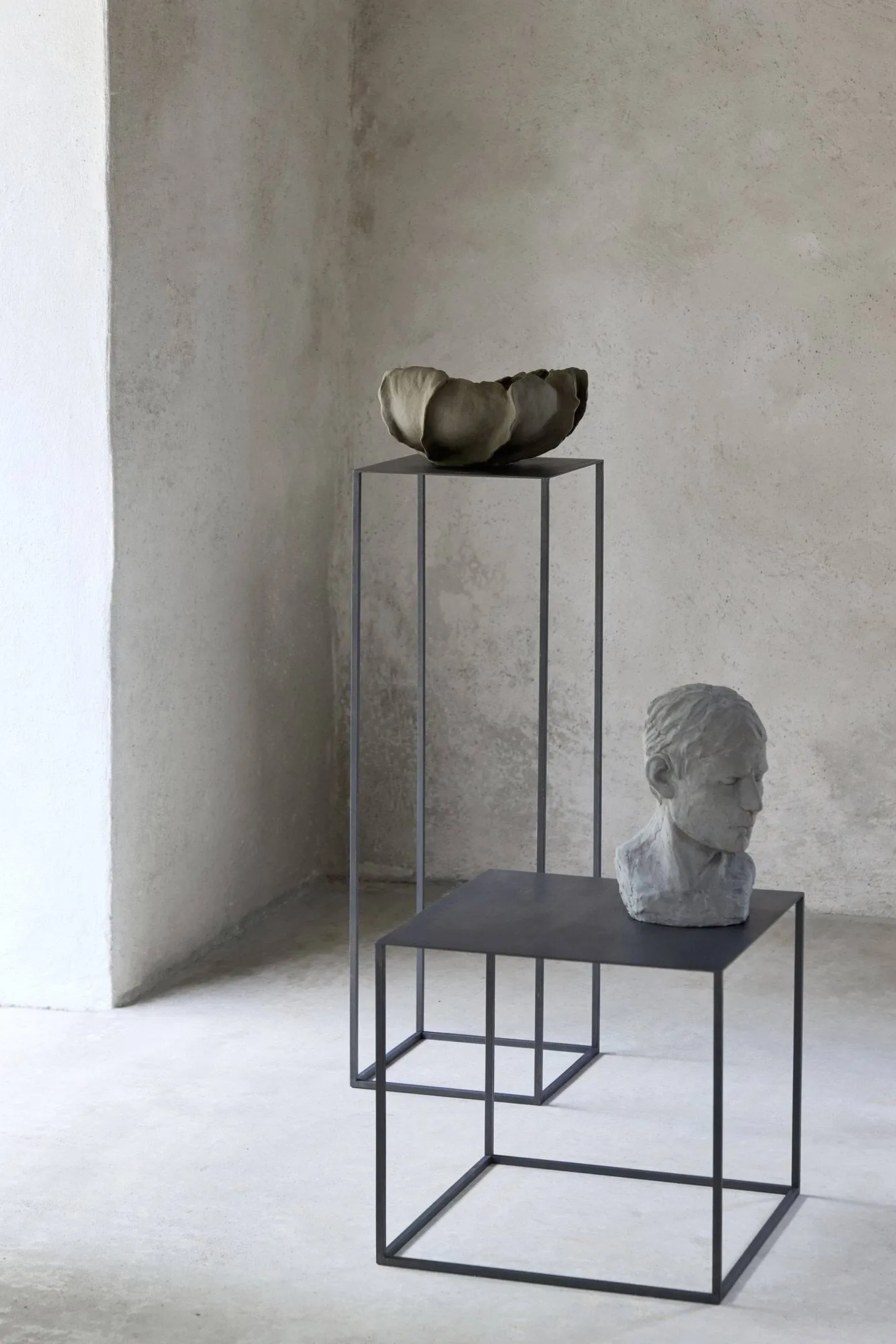 Cubic pedestal, Black, 29x29x90 cm Mette Ditmer