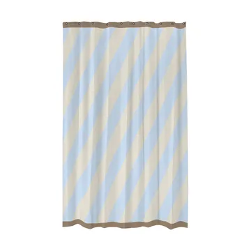 Diagonal shower curtain 150x200 cm - Light blue - Mette Ditmer
