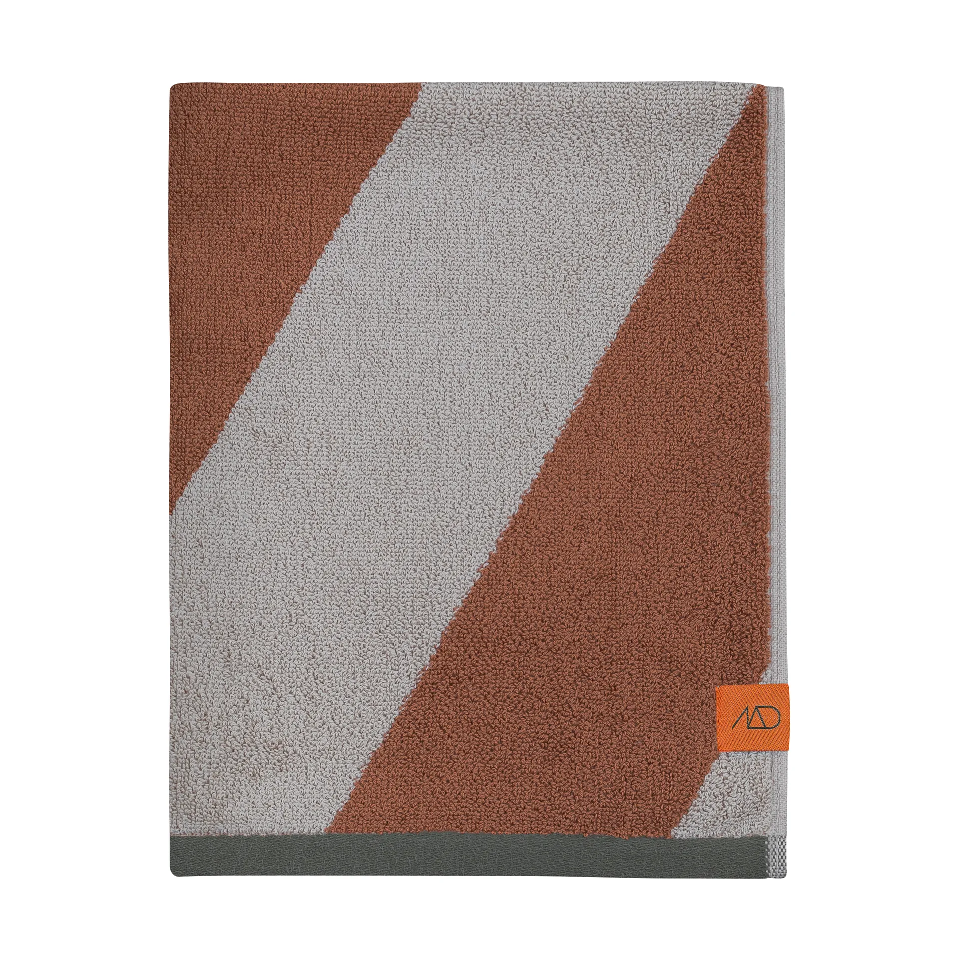 Diagonal towel, Brick, 50x90 cm Mette Ditmer