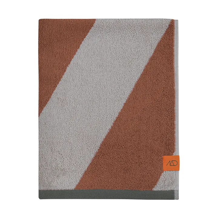 Diagonal towel - Brick, 50x90 cm - Mette Ditmer