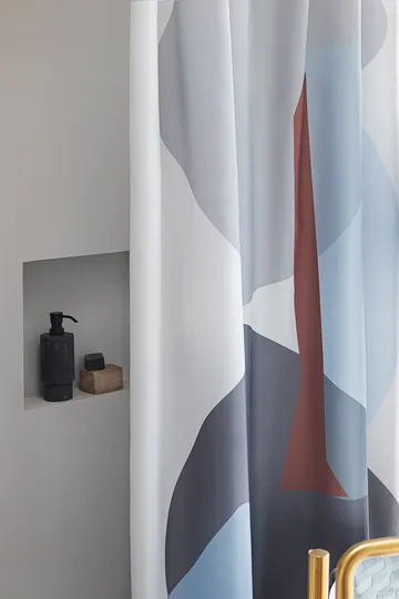 Gallery shower curtain 150x200 cm - Light grey - Mette Ditmer